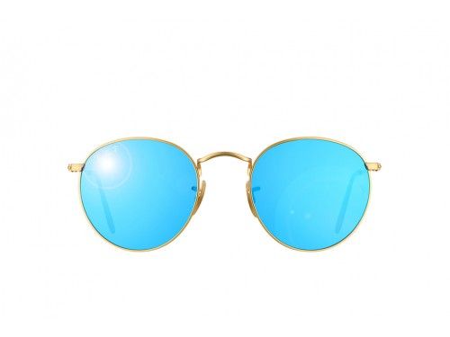 ÓCULOS RAY-BAN RB3447 112-4L AZUL ESPELHADO