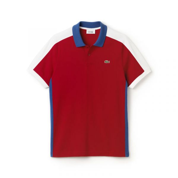 POLO REGULAR FIT LACOSTE SPORT DE TRICOT ULTRALEVE TRICOLOR