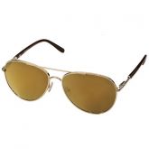 Óculos HB Sicily Metal Médio Dourado Espelhado Unissex