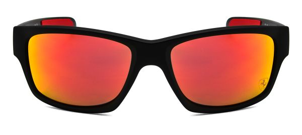 OAKLEY JUPITER CARBON FERRARI MATTE BLACK W RUBY IRIDIUM