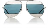 Dior Divisão 1 do aviador óculos de sol azul espelhado