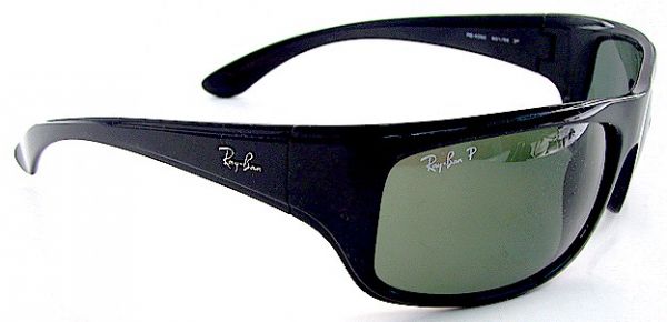 ÓCULOS Ray Ban RB4092 601 Acetato Preto Brilho  Polarizado