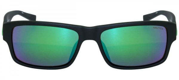 óculos de sol nautica N6187S - Espelhado - Verde Escuro Fosco - 326/58