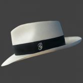 Chapéu Panamá Gamboa Ausin + Pin de prata + Set de Faixas + Caixa de Madeira