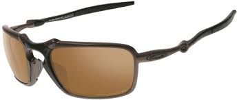 OAKLEY BADMAN PEWTER W / TUNGSTEN IRIDIUM POLARIZED