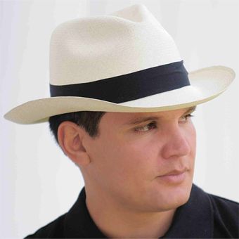 Chapéu Panamá Montecristi  Fedora para Homens Grau 6-7