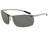 Ray Ban Tech RB8306 - Óculos de Sol Prata Polarizado Flash