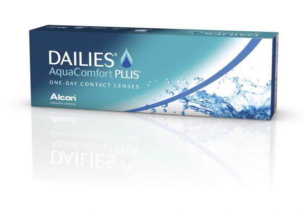 DAILIES AQUACOMFORT PLUS CAIXA COM 30 LENTES 15 PARES DO MESMO GRAU