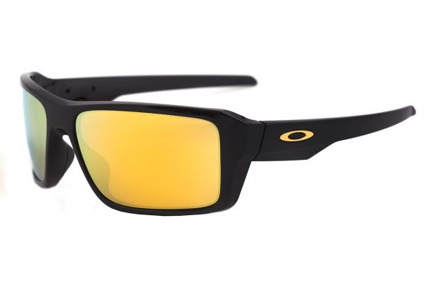 OAKLEY DOUBLE EDGE - ÓCULOS DE SOL POLISHED BLACK/ 24K IRIDIUM UNICO