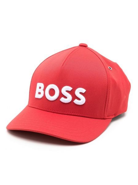 Boné Hugo Boss Vermelho Bordado