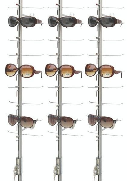 KIT 10 Expositor de Óculos com chave