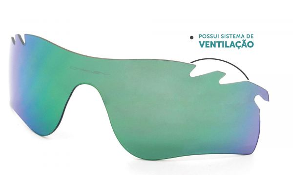 OAKLEY LENTE - RADARLOCK - OO9181 15 - ESPELHADA VERDE