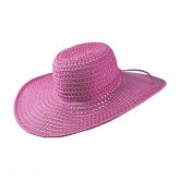 chapéu aba larga feminino pink
