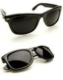 Óculos de sol Unisex wayfarer 100% UVA/UVB Black