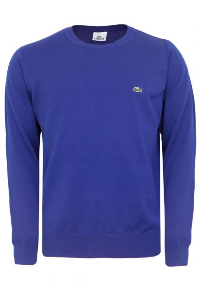 Suéter Lacoste Liso Azul Masculino