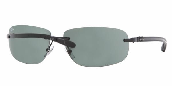 Ray Ban RB8303 Tech 002/71 Black Gray Green Lens 61mm