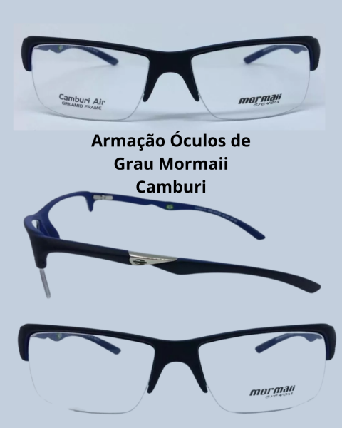 Armação Óculos de Grau Mormaii Camburi Air Médio Azul Translucido Masculino