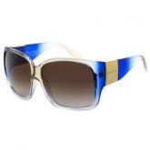 Evoke Power Flower Fade Crystal Champagne Blue Gold Brown Gradient - Óculos de Sol