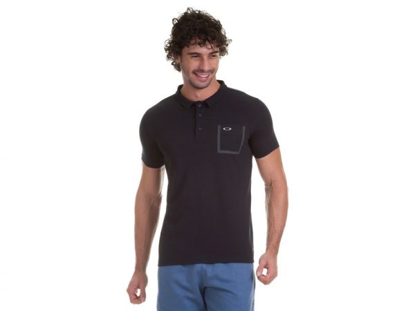 CAMISA POLO LINK SERIES OAKLEY Cor Jet Black