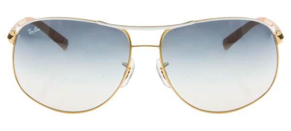 ÓCULOS RAY BAN RB3387/64 DOURADO BRANCO