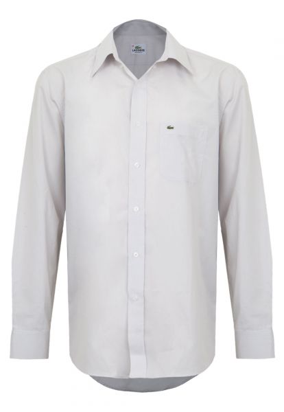 Lacoste Camisa Lacoste Pocket Cinza