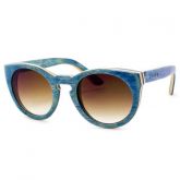 Evoke Wood Series Maple Collection 03 Blue Laser Brown Gradient - Óculos de Sol