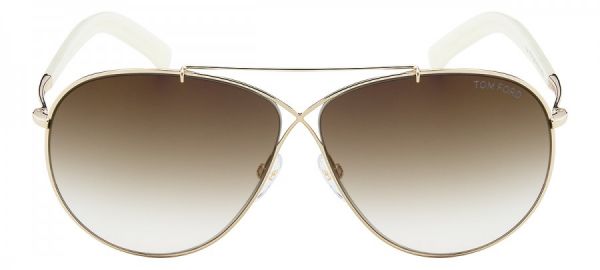 Óculos de sol Tom Ford TF374 - Dourado/Branco - 28G/61