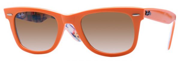 Óculos Ray-Ban Wayfarer Rare Prints Médio Laranja RB2140