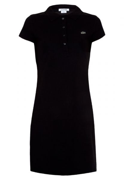 Lacoste Vestido Polo Lacoste Classic Preto