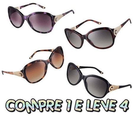 COMPRE 1 LEVE 4 ÓCULOS DE SOL RDO 0053 FEMININO