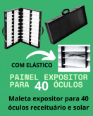 Maleta expositor para 40 óculos receituário e solar