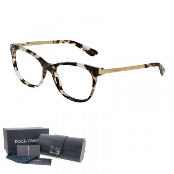 ÓCULOS DE GRAU DOLCE E GABBANA 3234 HAVANA BRANCO