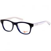 Armação Óculos de Grau Nike 7203 Azul Marinho com Branco Unissex
