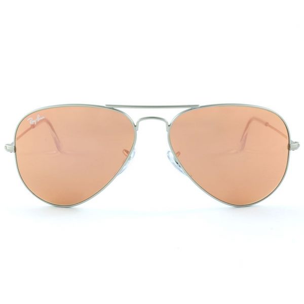 Ray-Ban RB3025 019/Z2 58 Aviator Médio Rosa Espelhado - Óculos de Sol