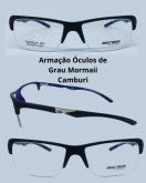 Armação Óculos de Grau Mormaii Camburi Air Médio Azul Translucido Masculino