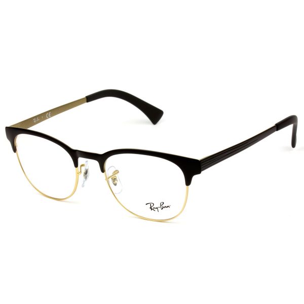 Óculos Ray Ban Clubmaster Redondo RX6317 2833 51 - Grau