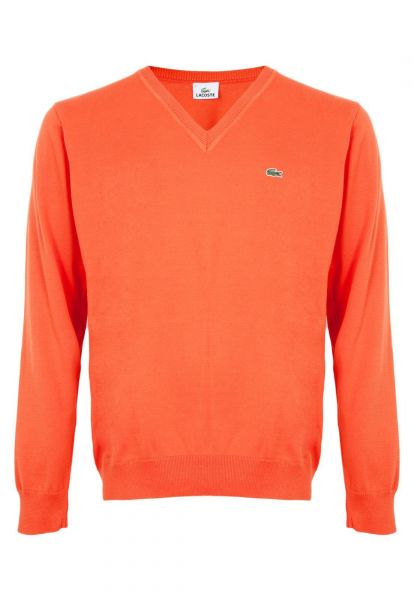 Suéter Lacoste Trama Laranja Masculino