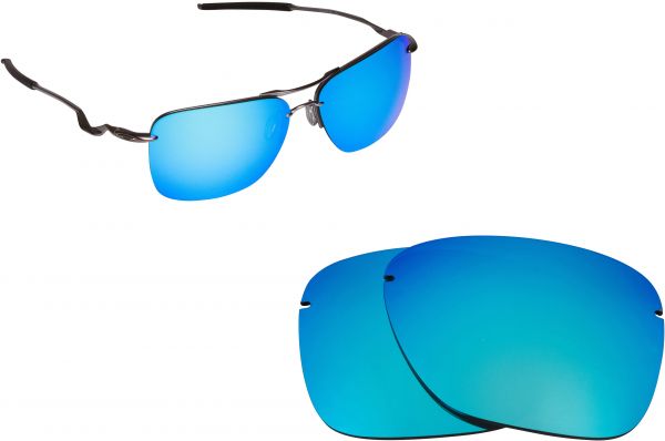 Polarizado Lentes de substituição para Oakley tailhook Carbono Espelho Azul