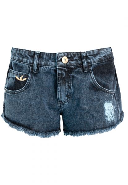 Short Jeans Coca-Cola Jeans Apache Reto azul