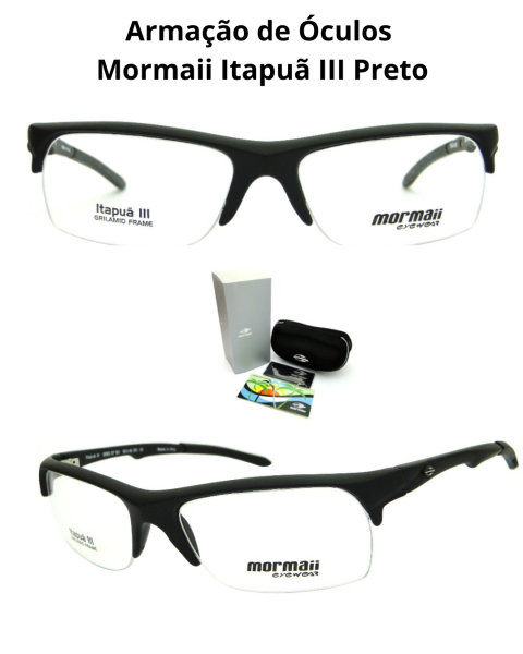 Armação de Óculos Mormaii Itapuã III Preto