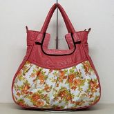 Bolsa People Coral Estampada