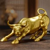 Touro de Wall Street Dourado – Bazar Coisas de Boteco
