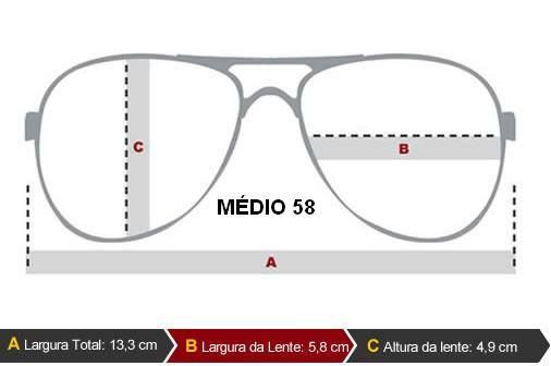 Óculos Ray-Ban RB3407 58