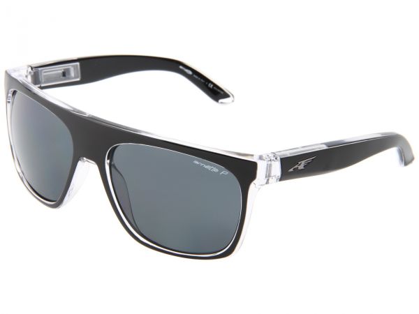 Oculos Arnette Squaresville Gloss Clear w Grey Polarized