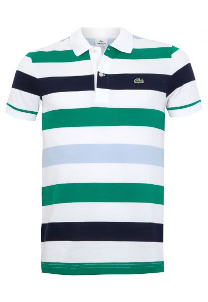 Camisa Polo Lacoste Line Branca