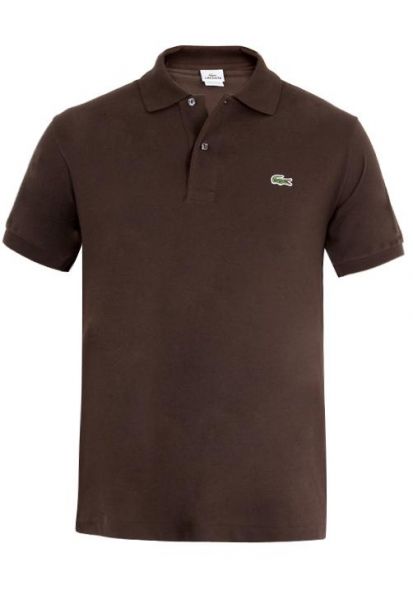 Camisa Polo Lacoste Basic Marrom