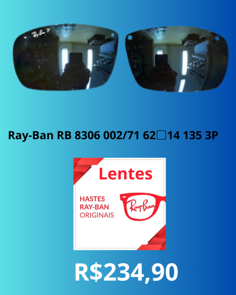 Lentes de reposição Ray-Ban RB 8306 002/71