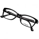 Armação Óculos de Grau Feminina Vogue VO2765B Acetato Pequeno Preto Brilho