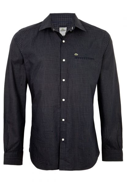 Camisa Lacoste Quadrados Azul