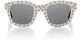 Saint Laurent de acetato de óculos de sol brancos SL100LOU